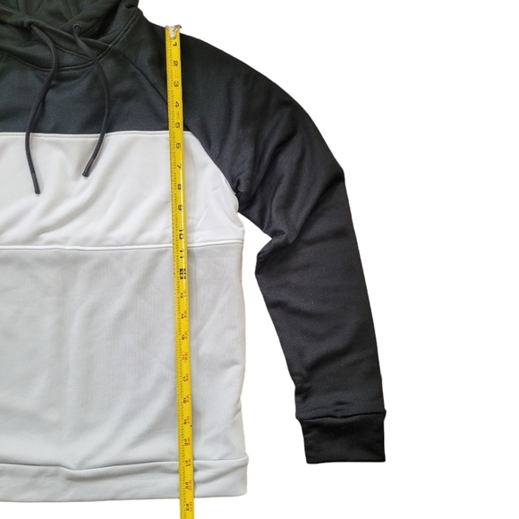 Under Armour Women's Qualifier Fleece Loose Hoodie Multicolor Black Halo Gray - Picture 9 of 11